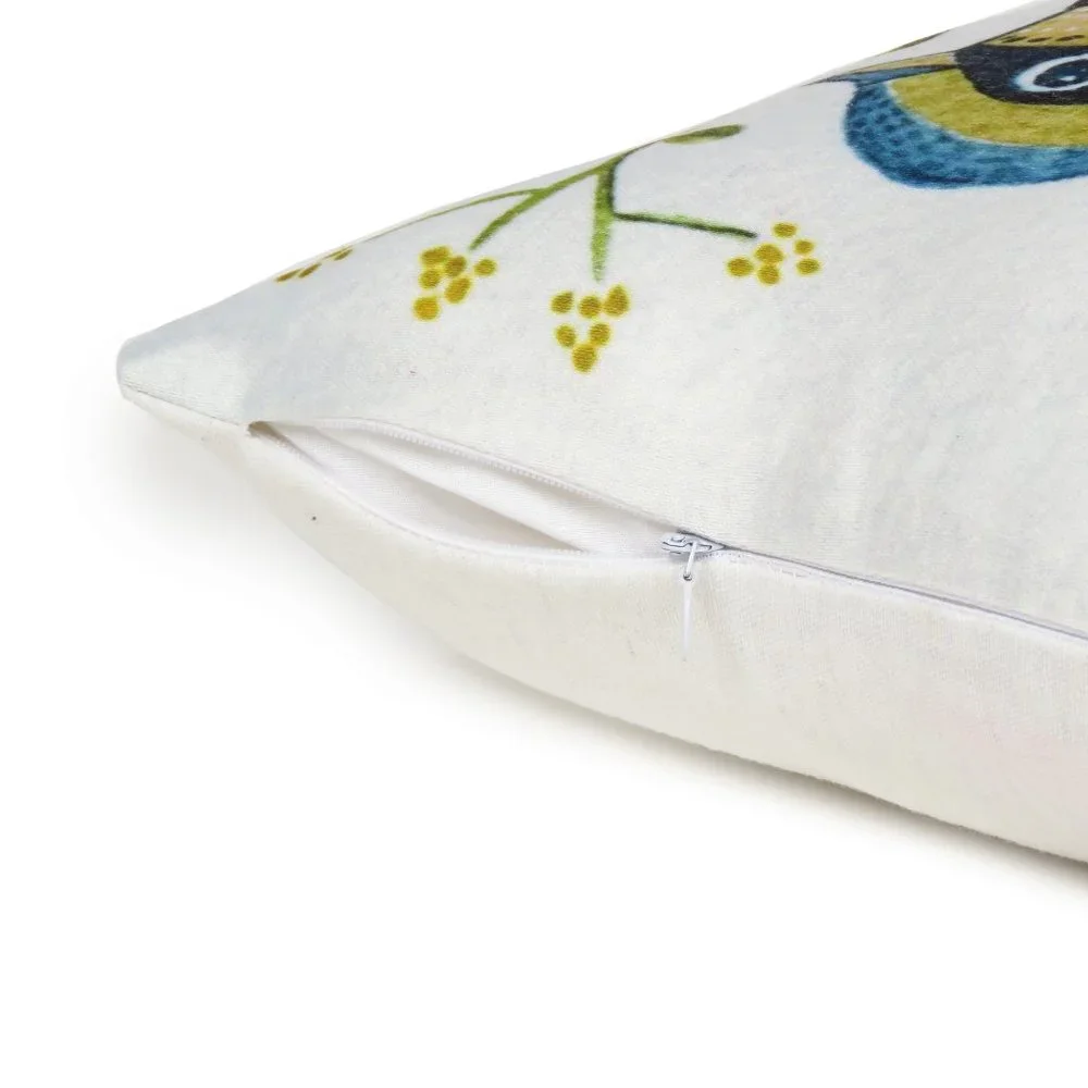 Home Decorative Digital Leaf & Bird Print Cushion Pillow Cover Pillow Case